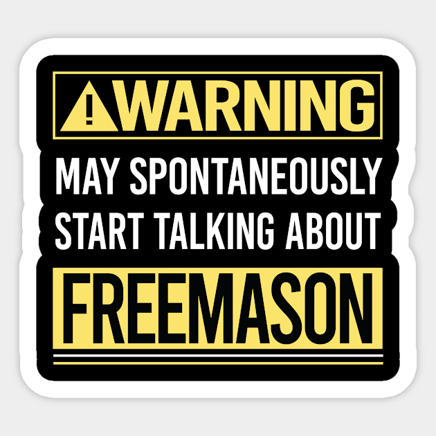 Warning About Freemason Freemasonry Masonry Masonic Mason Stonemason Illuminati Sticker by relativeshrimp